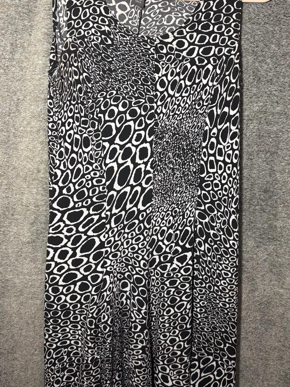 Chico's Black and White Geometric Print Maxi Dress